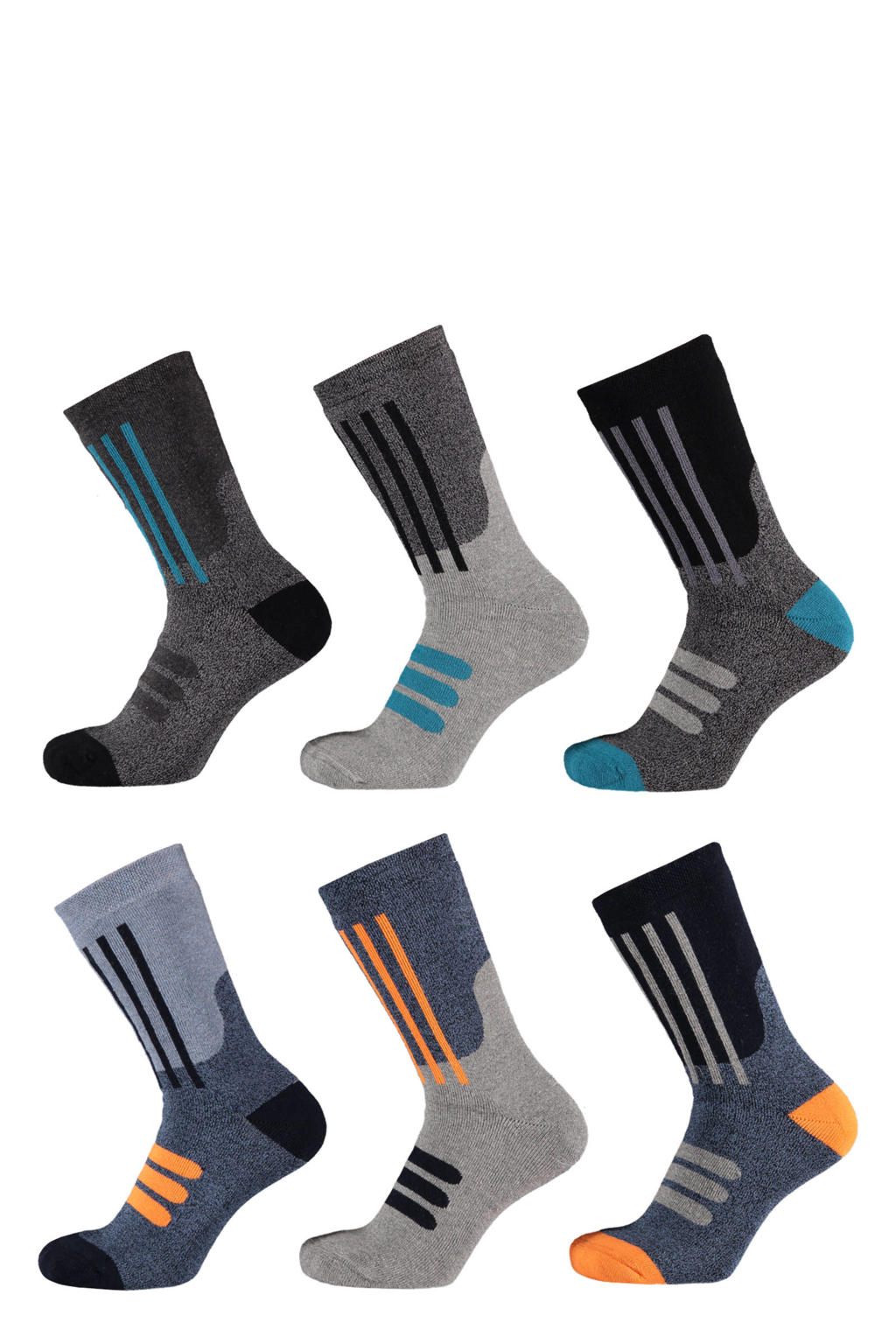 Apollo sokken - blauw (set van 6)