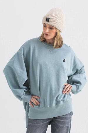 sweater van biologisch katoen lichtblauw