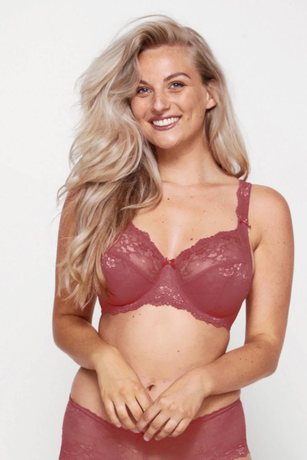 LingaDore niet-voorgevormde beugelbh Daily Full Coverage Lace roze