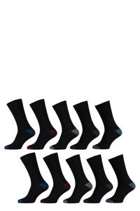 Apollo sokken - set van 10 zwart, Zwart
