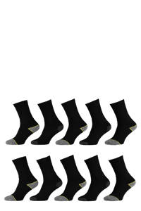 Apollo sokken - set van 10 zwart, Zwart