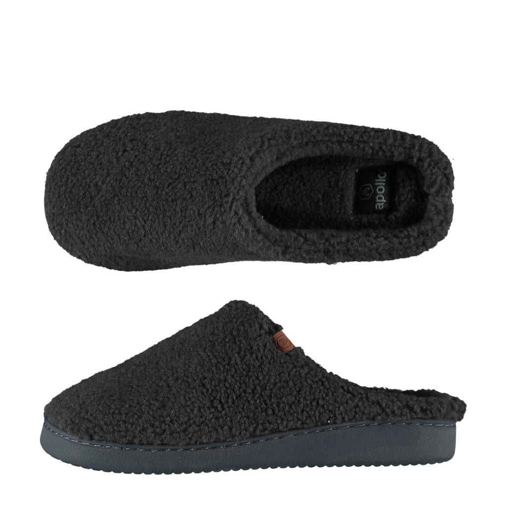 Apollo pantoffels antraciet, Antraciet