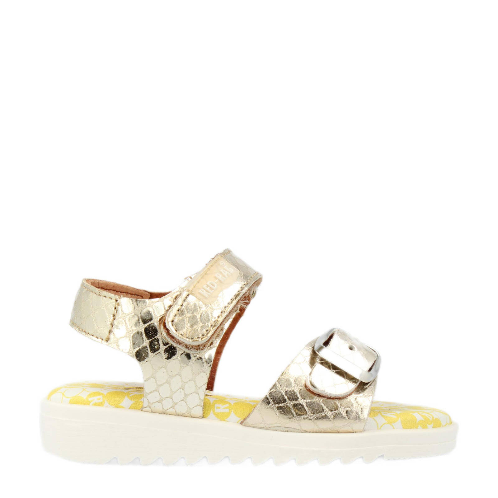 Red Rag 19316 leren sandalen gou | wehkamp