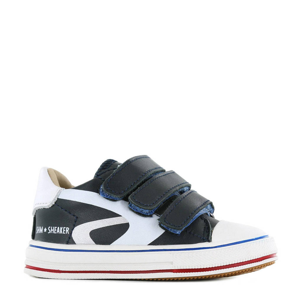 Shoesme ON22S205-E  leren sneakers donkerblauw