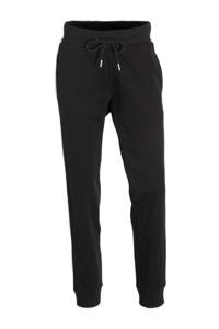 ESPRIT Women Sports joggingbroek zwart/lichtgroen/wit