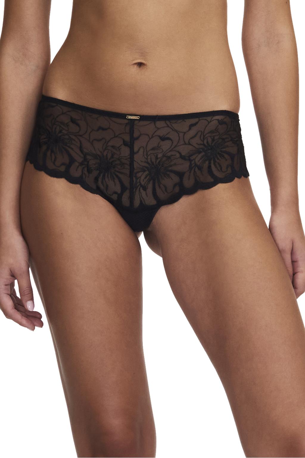 Chantelle hipster Fleurs zwart