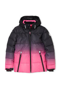 C&A ski-jack roze/zwart, Roze/zwart