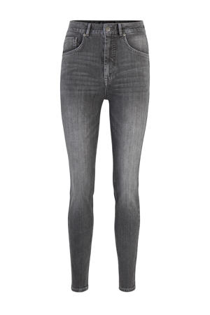 high waist skinny jeans grijs