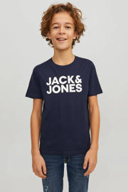 thumbnail: JACK & JONES JUNIOR T-shirt - set van 2 donkerblauw/wit