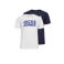 JACK & JONES JUNIOR T-shirt - donkerblauw/wit (set van 2)