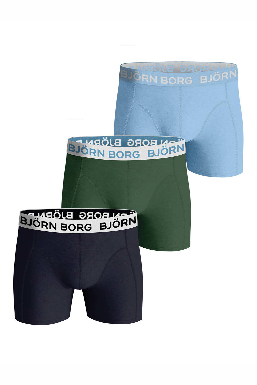 Björn Borg boxershort (set van 3), Blauw/groen