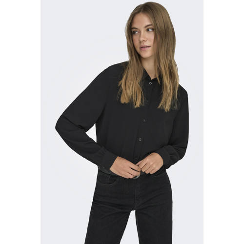 JDY blouse JDYBROOKE met plooien zwart afbeelding