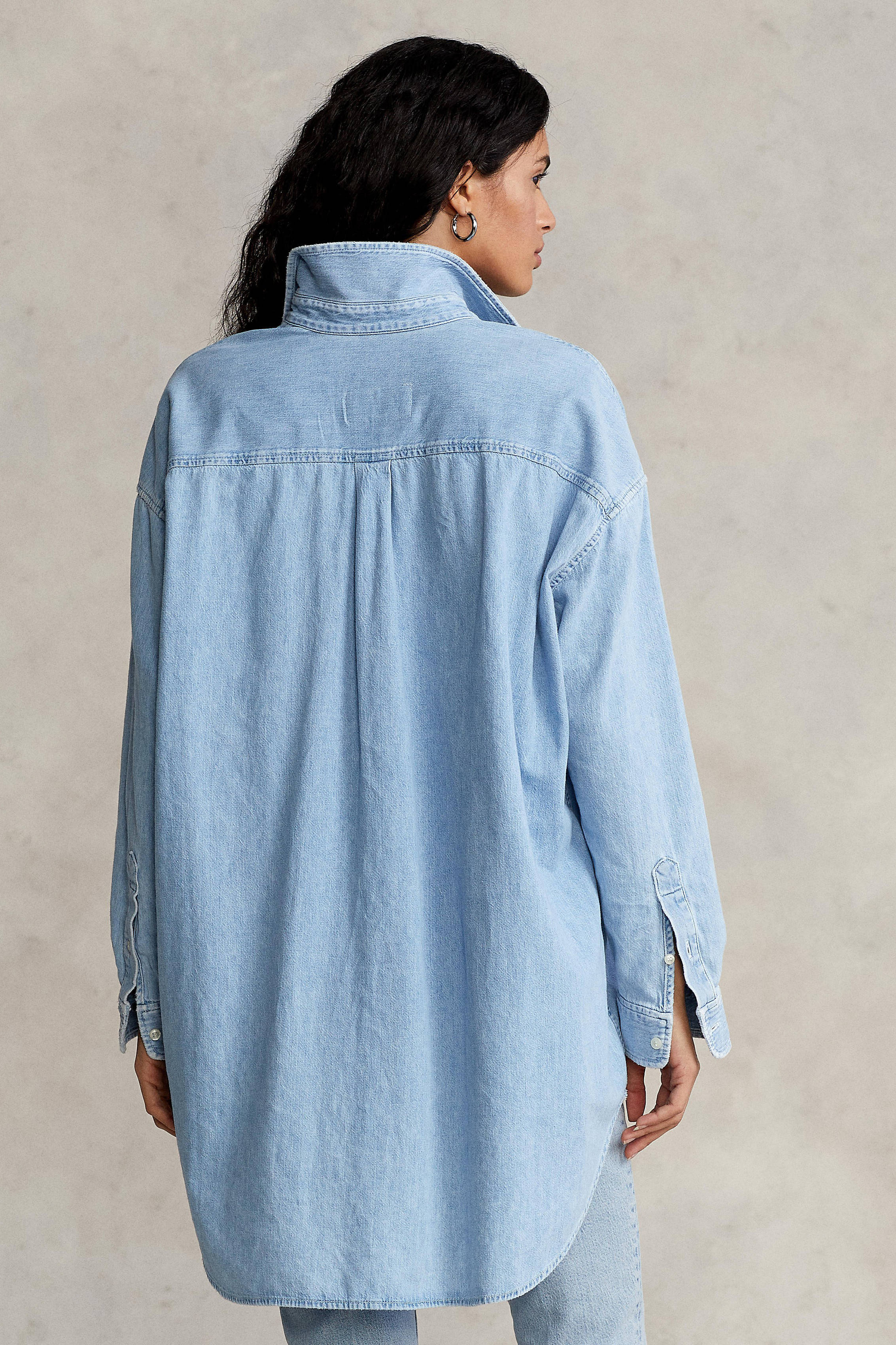 ralph lauren oversized blouse