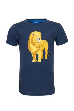 T-shirt Tanza met printopdruk donkerblauw