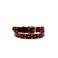 Pinned by K lakleren riem met studs bordeauxrood