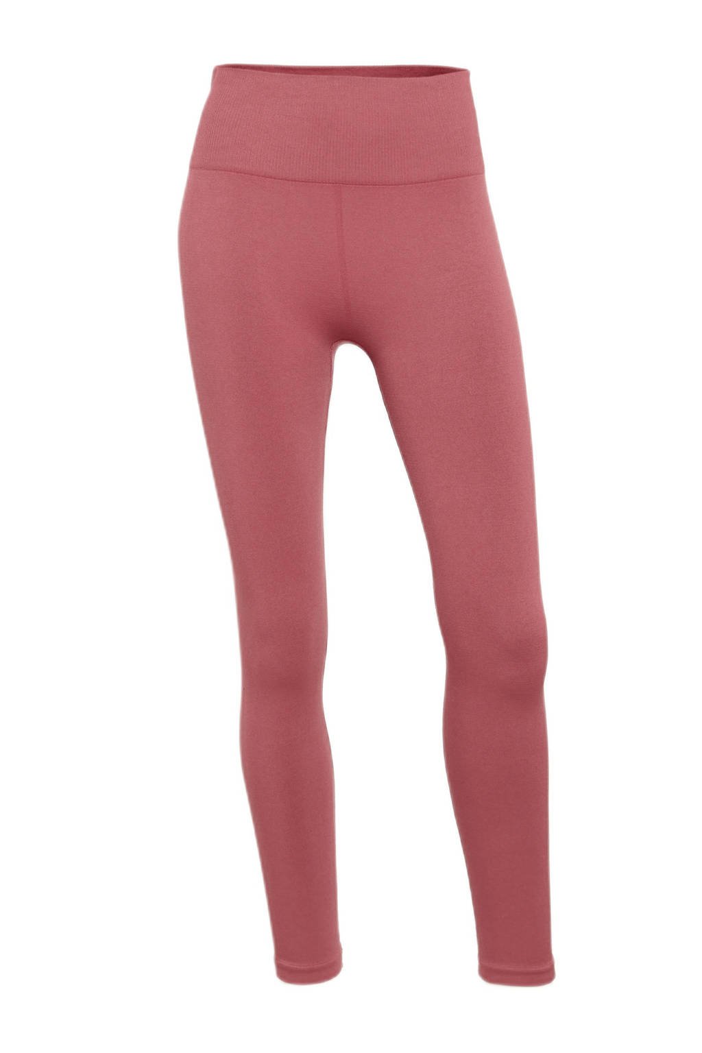 Roze dames Björn Borg sportlegging Sthlm seamless van gerecycled polyester met high waist en elastische tailleband