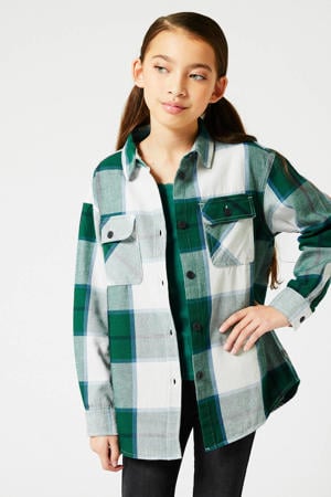 geruite blouse groen/wit
