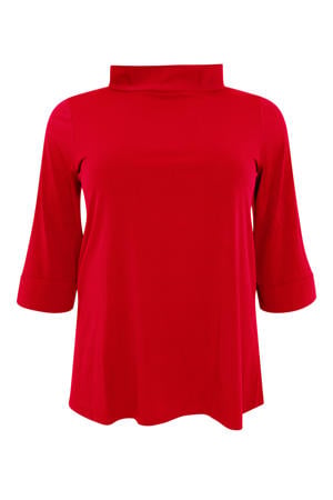 top van travelstof DOLCE rood