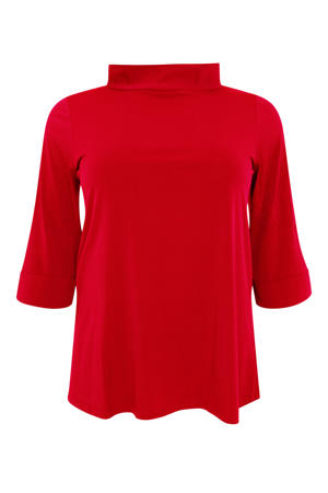 top van travelstof DOLCE rood