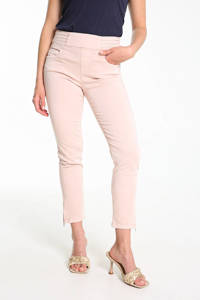 Cassis cropped skinny tregging lichtroze