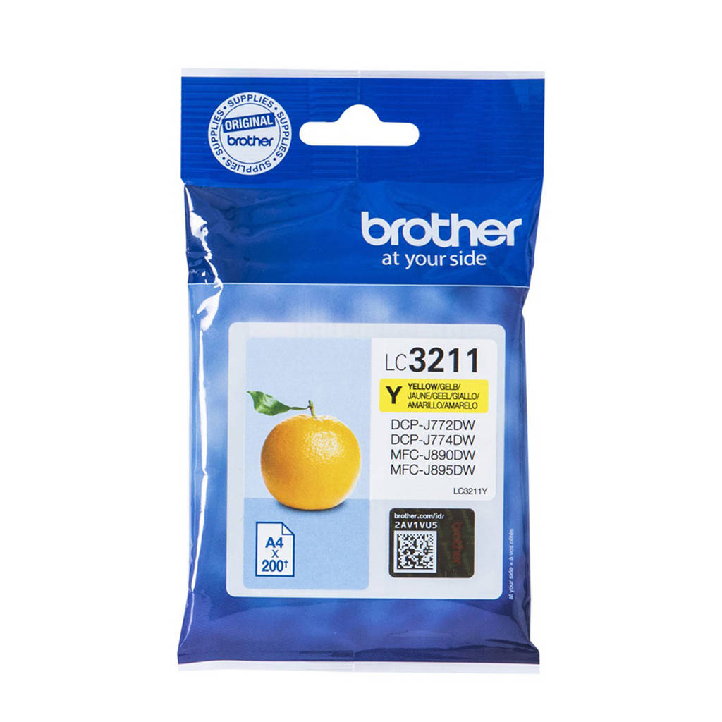 Brother LC3211Y inktcartridge, Geel