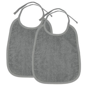 basic badstof slab - grijs (set van 2)