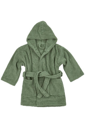 basic badstof badjas forest green