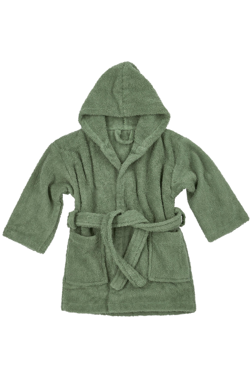 Meyco basic badstof badjas forest green