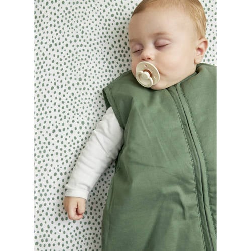 Meyco gevoerde baby slaapzak uni forest green afbeelding