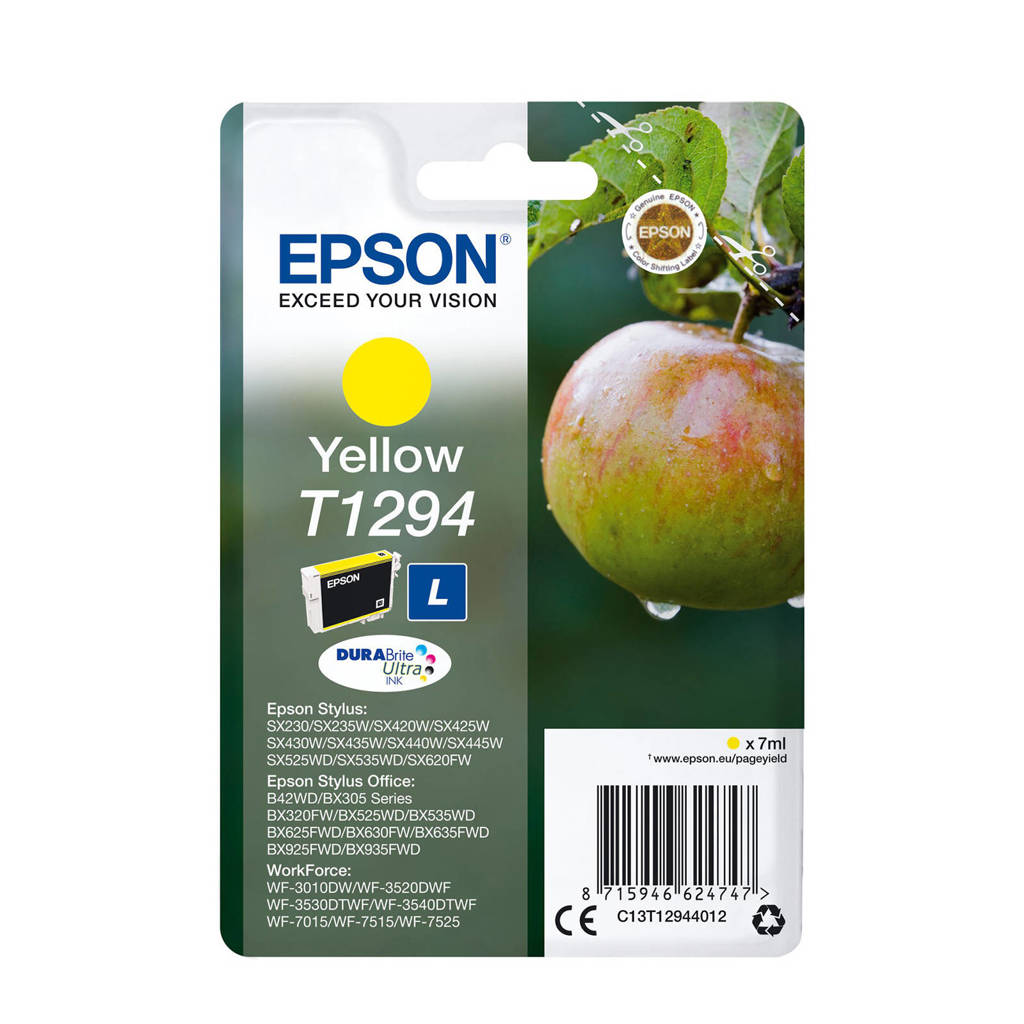 Epson T1294 inktcartridge (geel), Geel