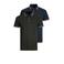 JACK & JONES ESSENTIALS regular polo donkerblauw / donkergroen - (set van 2)