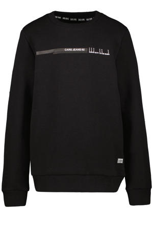 sweater Terran met printopdruk zwart