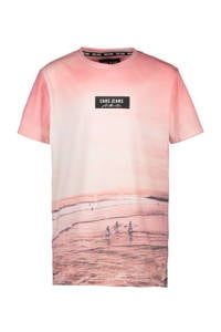 Cars T-shirt Tropez met printopdruk roze