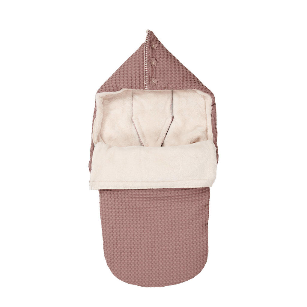 Koeka Oslo teddy buggy voetenzak plum/pebble