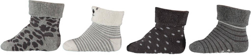 Apollo sokken - set van 4 multi, Donkerblauw/grijs/wit