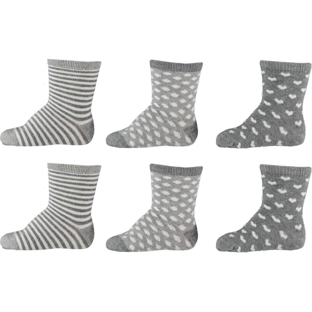 Apollo sokken - grijs/wit (set van 6)