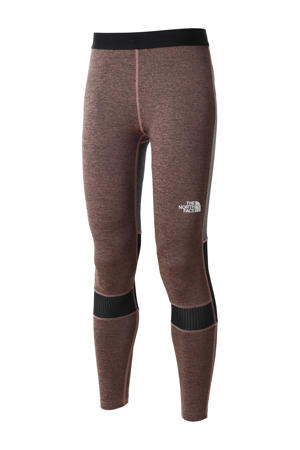 slim fit legging Mountain Athletics van gerecycled polyester donkerroze/grijs/zwart