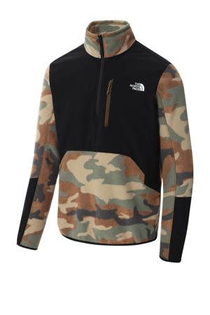 outdoor sweater Glacier Pro zwart/groen/bruin