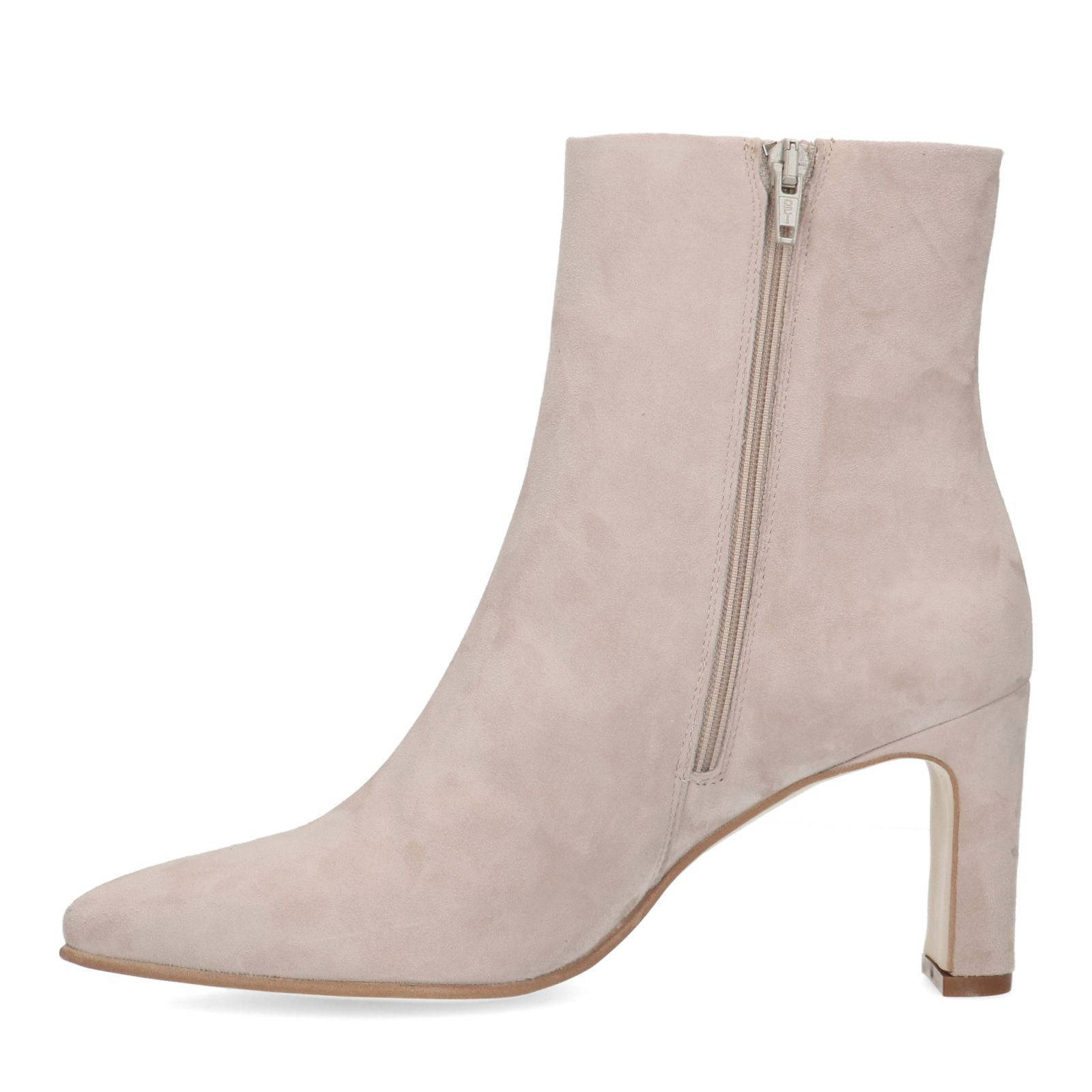 Manfield suède enkellaarzen beige | wehkamp