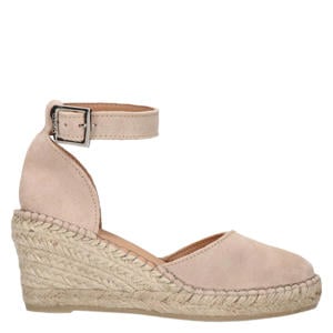 suède espadrilles beige