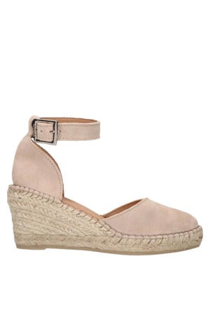 suède espadrilles beige
