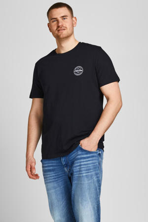 T-shirt JJESHARK Plus Size black