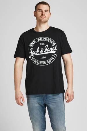 T-shirt JJBRAT Plus Size met logo black