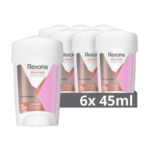 Wehkamp Rexona Women Maximum Protection Confidence anti-transpirant deodorant stick - 6 x 45 ml aanbieding