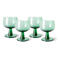 HKLIVING wijnglas the emeralds (set van 4)