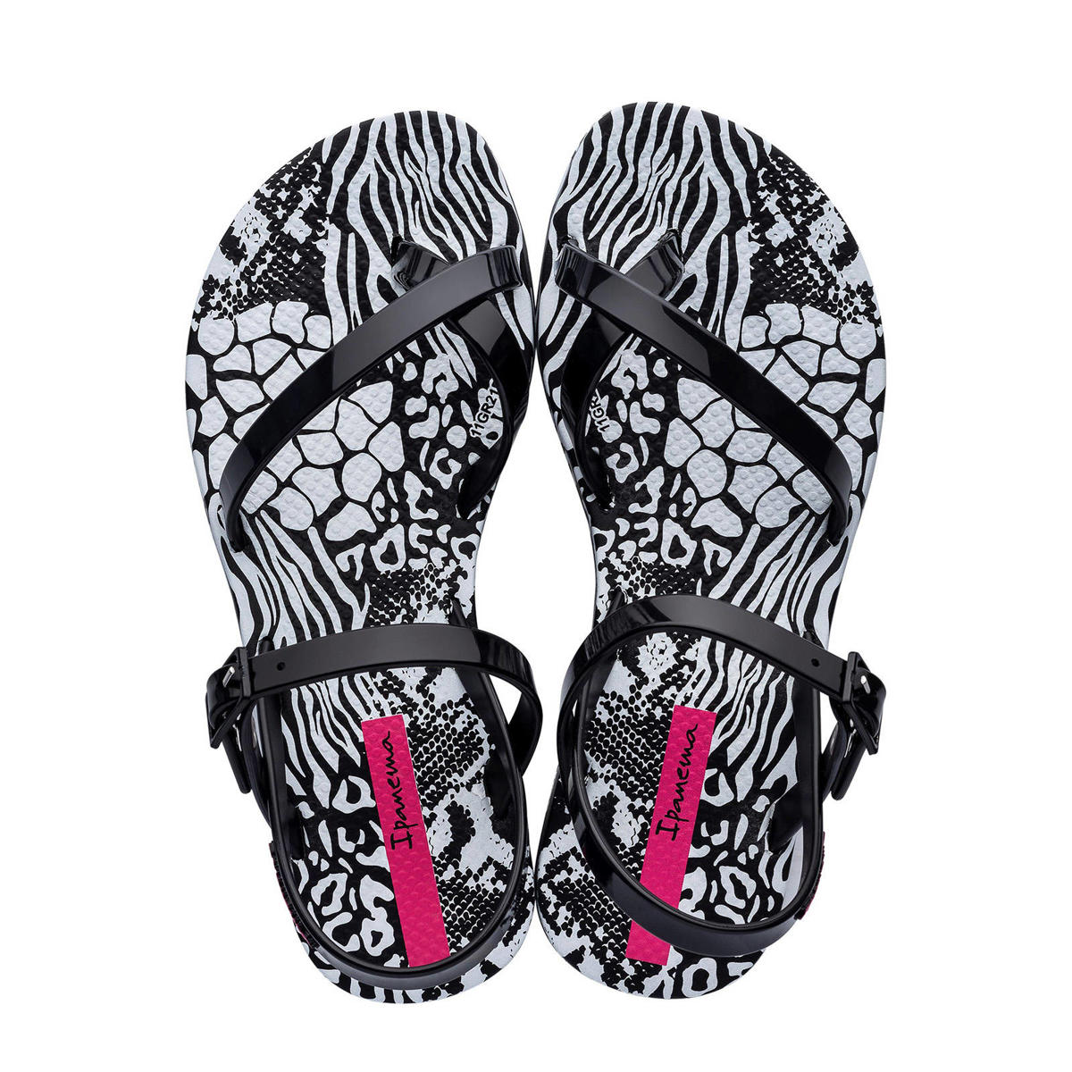 Eindeloos brandwonden Minimaal Ipanema Fashion Sandal sandalen zwart/wit | wehkamp
