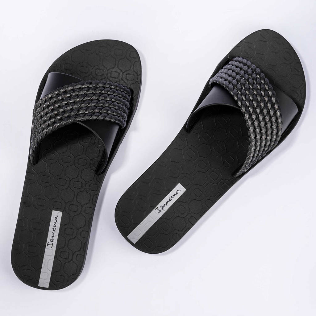 Medaille gesloten domesticeren Ipanema Street slippers zwart | wehkamp