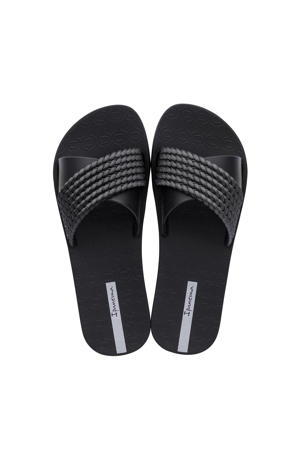 Street slippers zwart