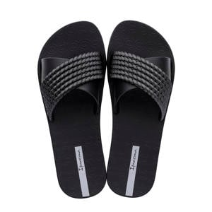 Street slippers zwart