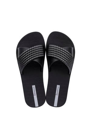 Street slippers zwart